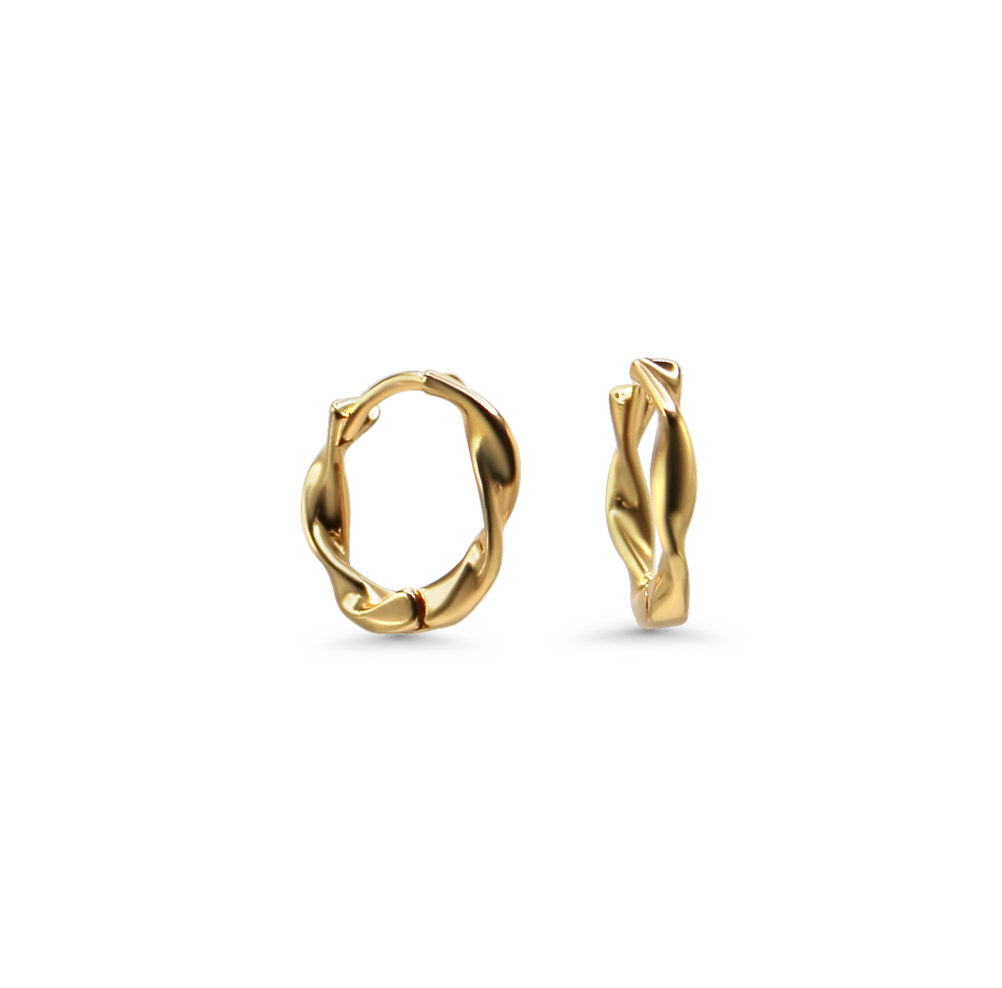 Small Gold Plated Hoop Earrings